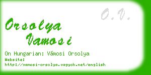 orsolya vamosi business card